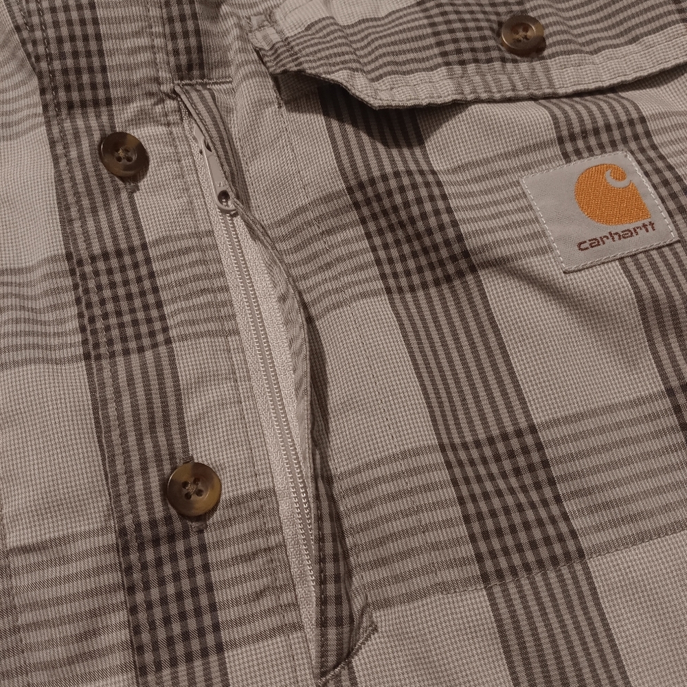 CARHARTT Men's‎ Force Plaid Ridgefield Short Sleeve Shirt SzM Relaxed Fit - Picture 7 of 16